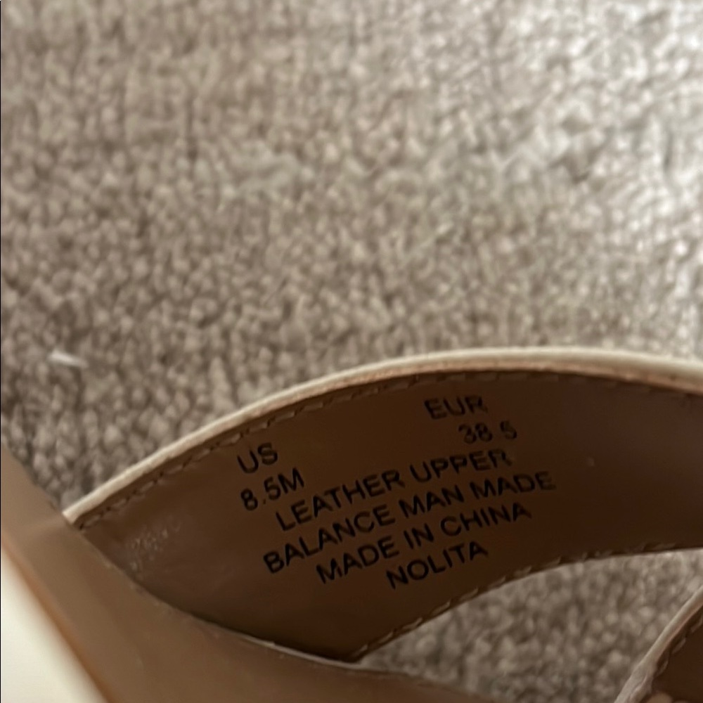 Sam Edelman Nolita Criss Cross Front Ankle Strap-Ivory Platform Sandal size 8.5 - Picture 9 of 10